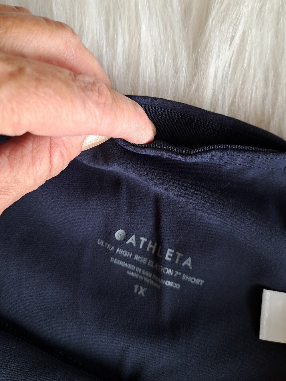Athleta Navy Gym Shorts - Picture 5 of 7